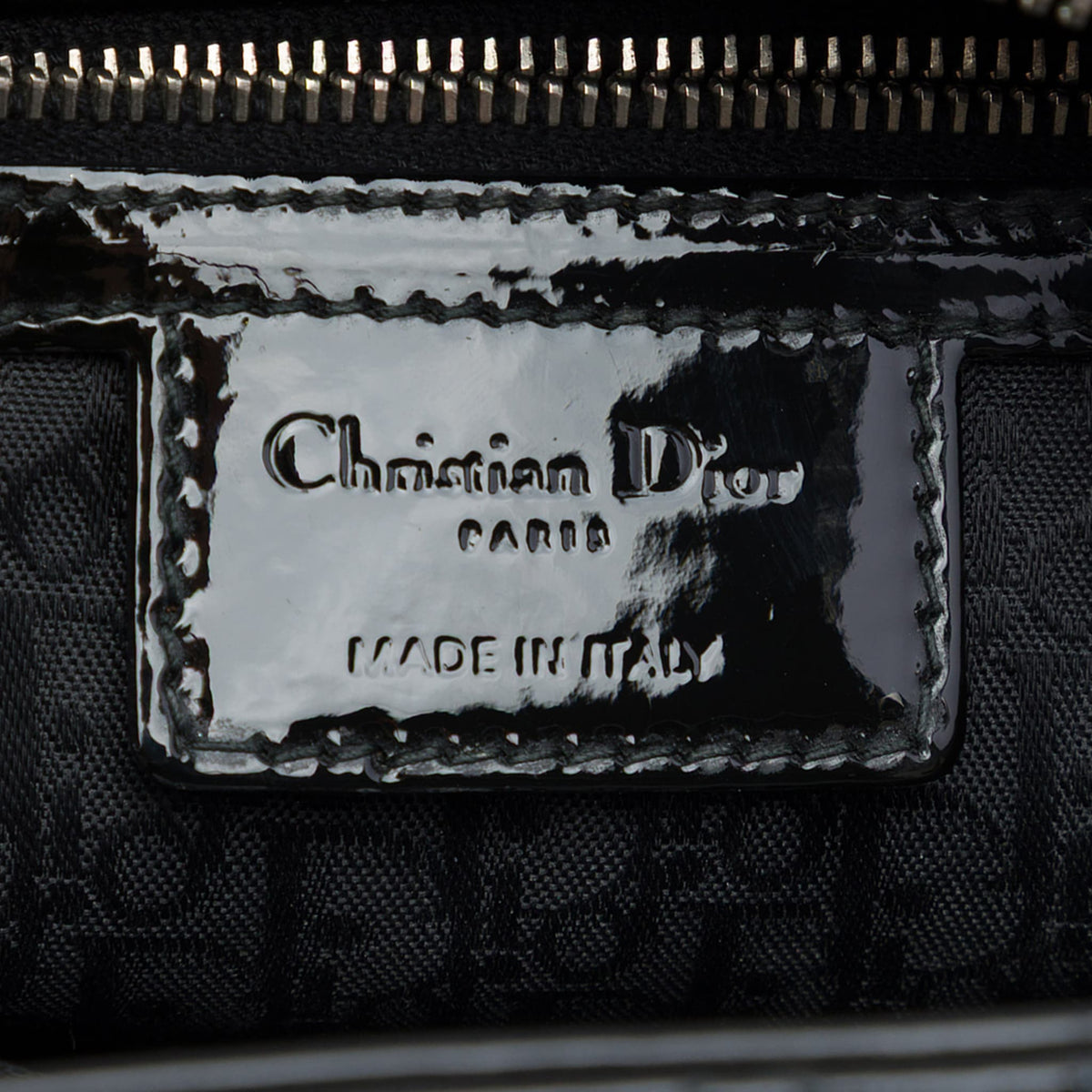 Second hand Dior Lady Dior Medium Patent Leather Cannage Tote Handbag Black - Tabita Bags