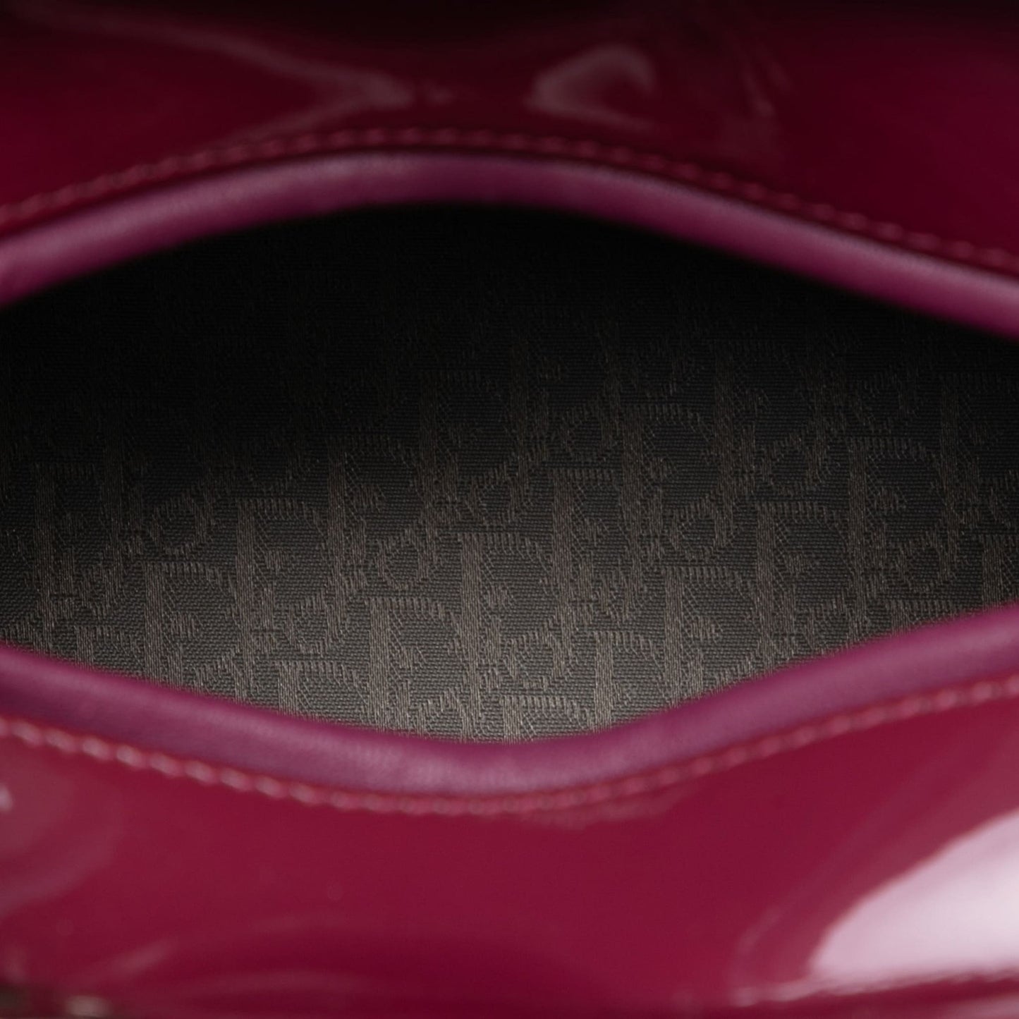 Second hand Dior Lady Dior Medium Patent Leather Zip Cannage Tote Handbag Pink - Tabita Bags