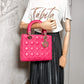 Second hand Dior Lady Dior Medium Zip Cannage Leather 2-Ways Tote Bag Pink - Tabita Bags