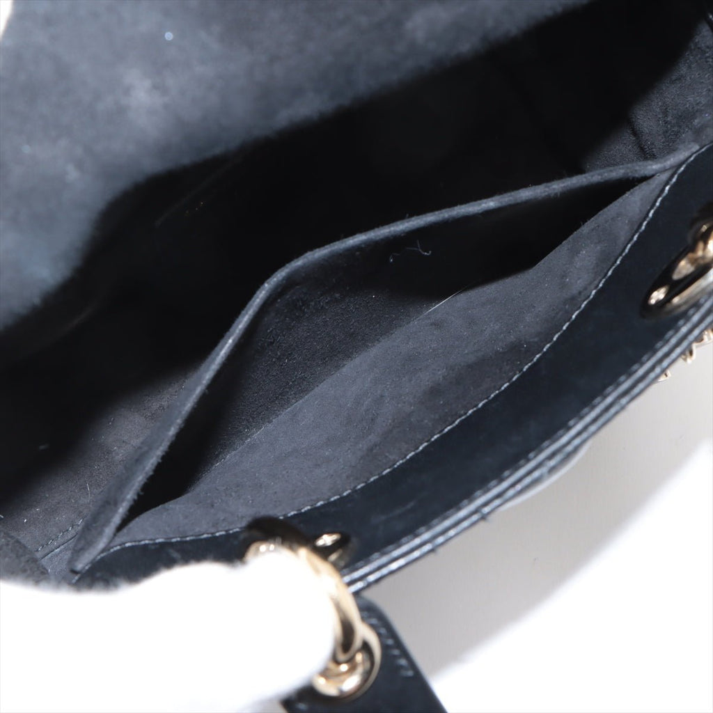 Second hand Dior Lady Dior Small My ABCDior Cannage Lambskin Leather 2 - Ways Tote Bag Black - Tabita Bags