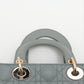 Second hand Dior Lady Dior Small My ABCDior Cannage Lambskin Leather 2 - Ways Tote Bag Grey - Tabita Bags