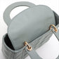 Second hand Dior Lady Dior Small My ABCDior Cannage Lambskin Leather 2 - Ways Tote Bag Grey - Tabita Bags