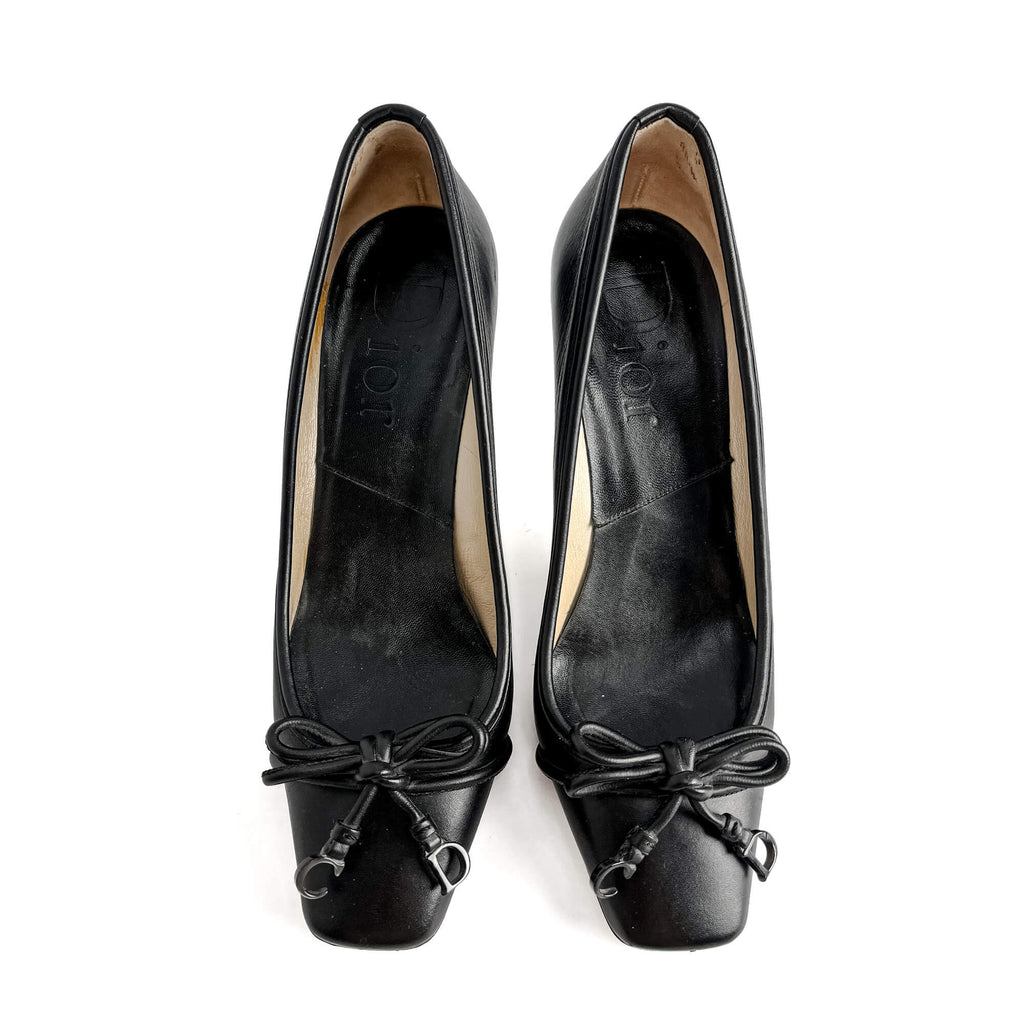 Second hand Dior Leather Pump 38 1/2 Black - Tabita Bags