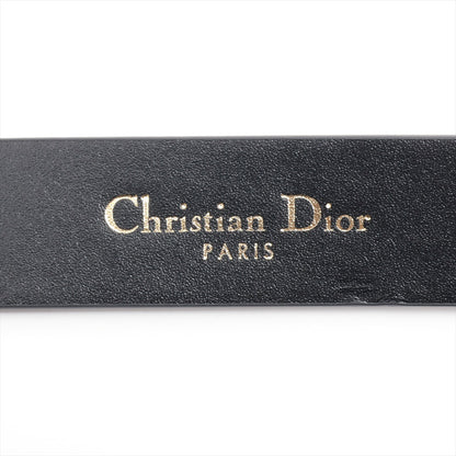 Second hand Dior Metamorphose Ultrasmooth Calfskin Leather Thin Belt 75 Black - Tabita Bags