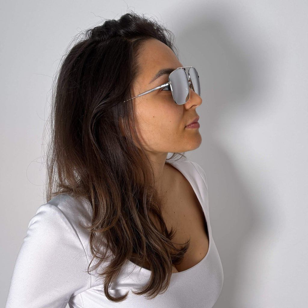Second hand Dior Mirror Acetate Aviator Sunglasses - Tabita Bags