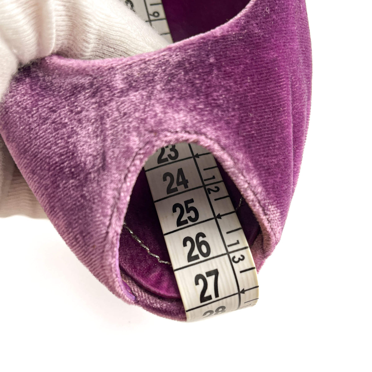 Second hand Dior Miss Dior Peep Toes 135 Velvet Pump 40.5 Purple - Tabita Bags