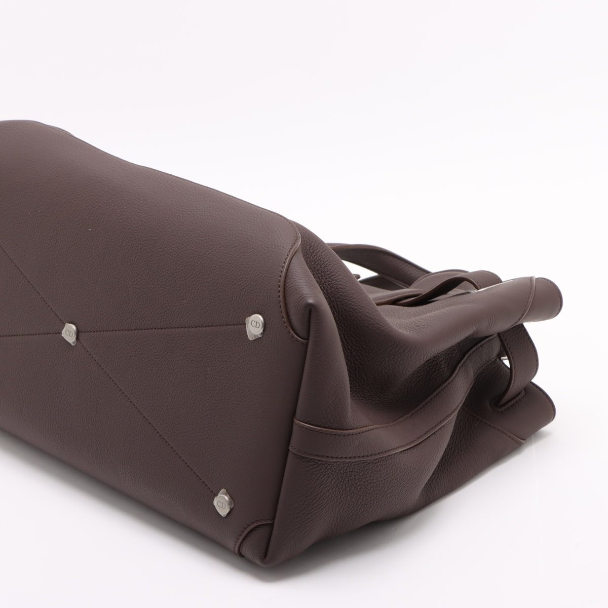 Second hand Dior Normandie Medium Calfskin Men's Tote Crossbody Brown - Tabita Bags