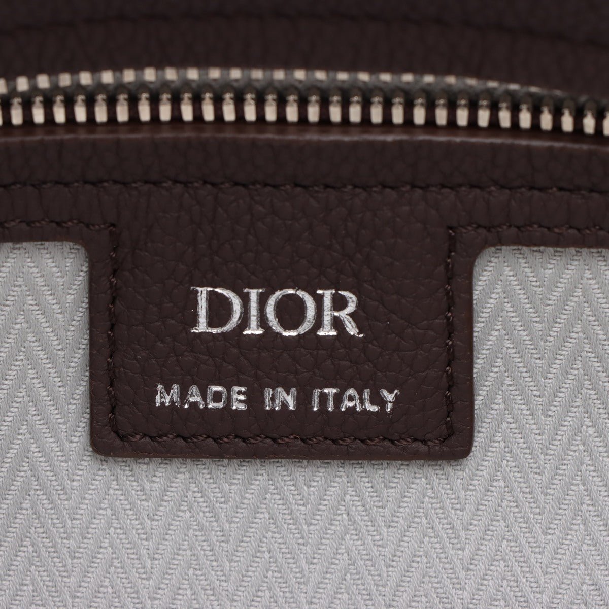 Second hand Dior Normandie Medium Calfskin Men's Tote Crossbody Brown - Tabita Bags