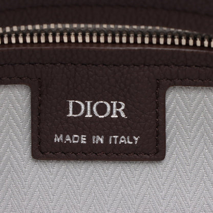 Second hand Dior Normandie Medium Calfskin Men's Tote Crossbody Brown - Tabita Bags