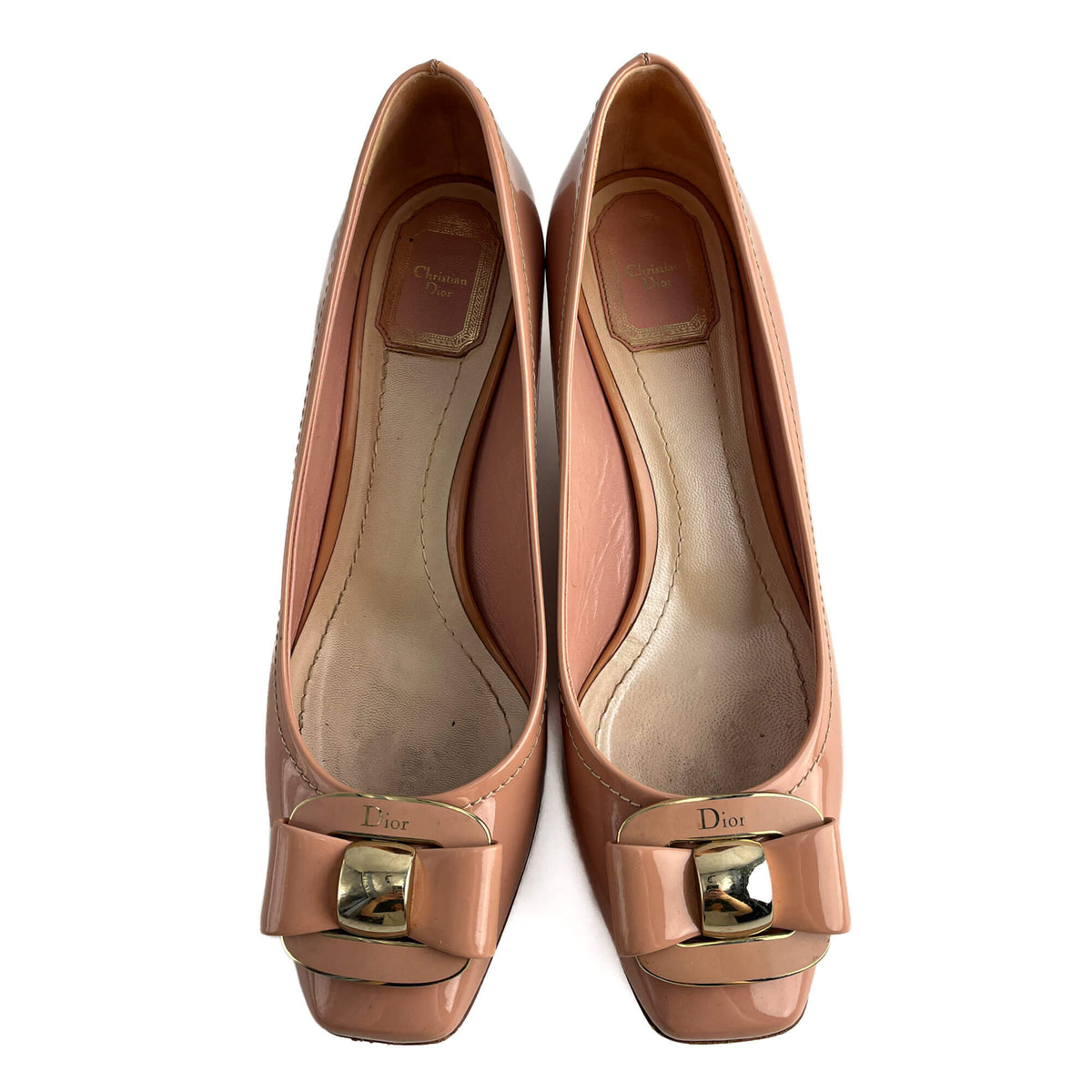 Second hand Dior Pump Patent Leather Shoes 40 Dust Pink - Tabita Bags