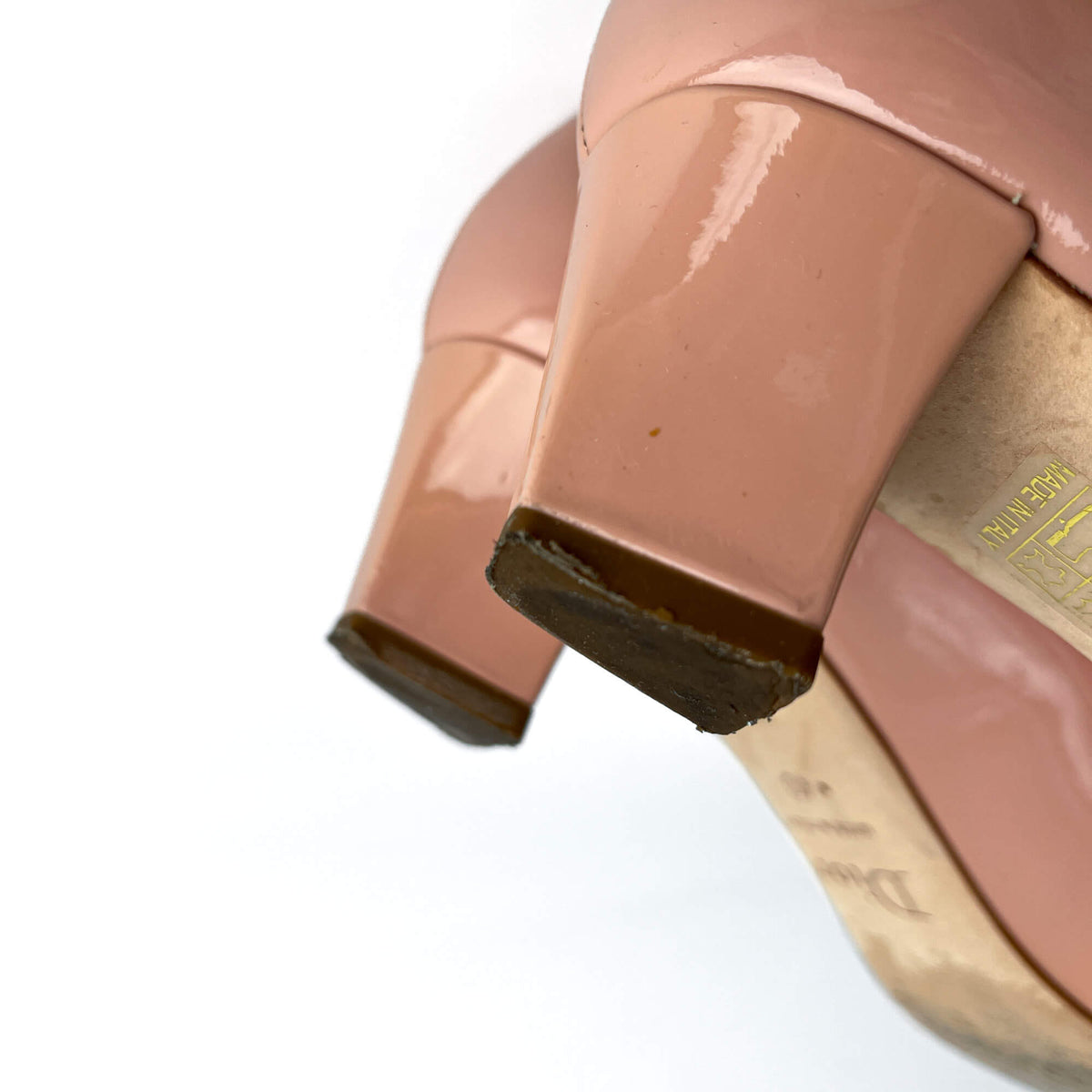 Second hand Dior Pump Patent Leather Shoes 40 Dust Pink - Tabita Bags