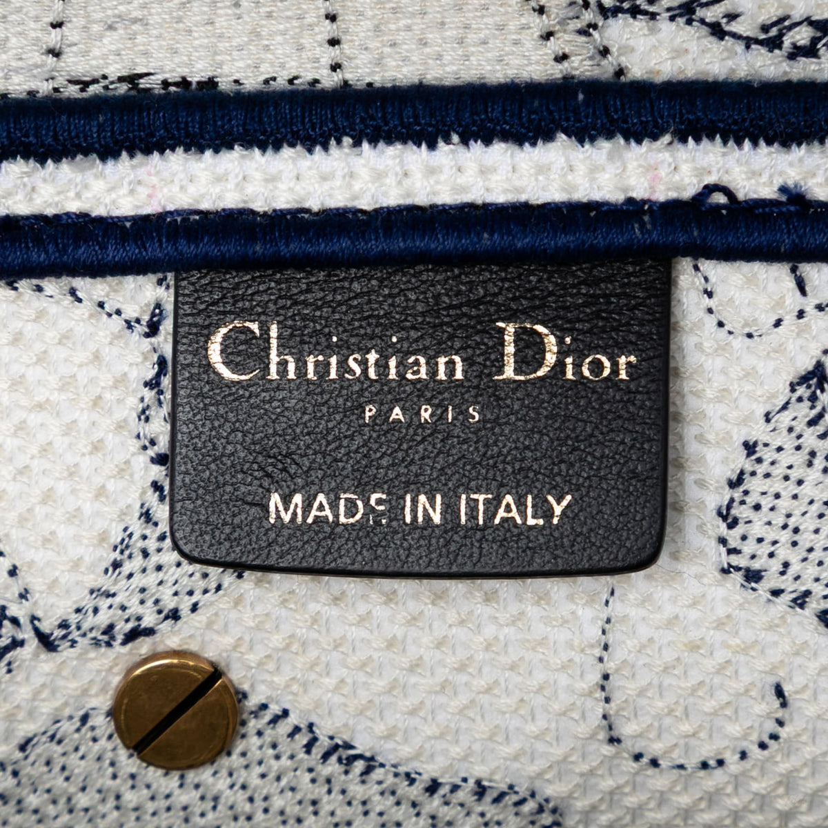 Second hand Dior Saddle Canvas No Strap Handbag Around the World Blue - Tabita Bags