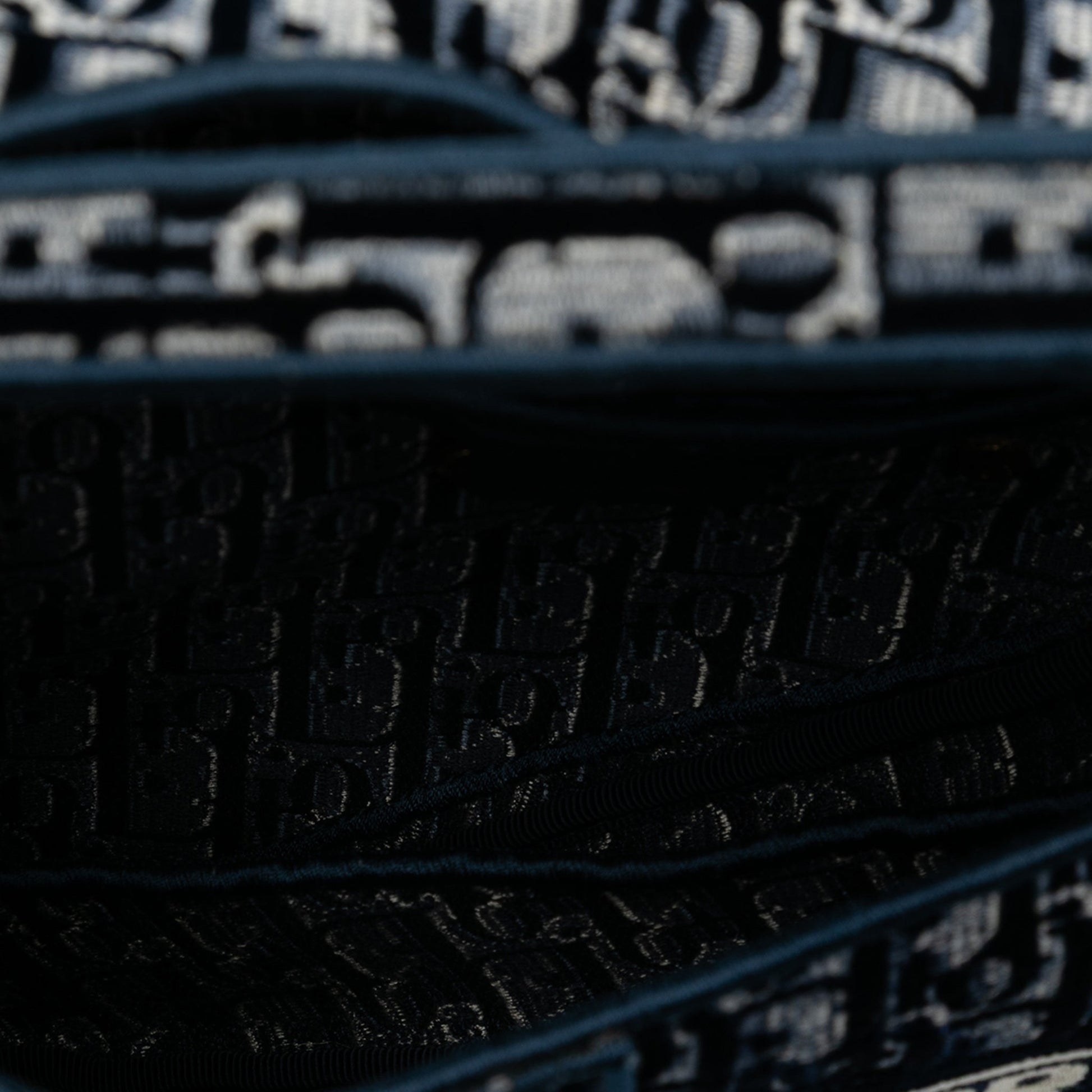 Second hand Dior Saddle Canvas No Strap Handbag Blue - Tabita Bags