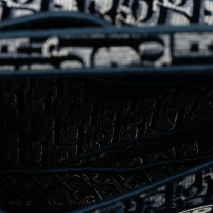 Second hand Dior Saddle Canvas No Strap Handbag Blue - Tabita Bags