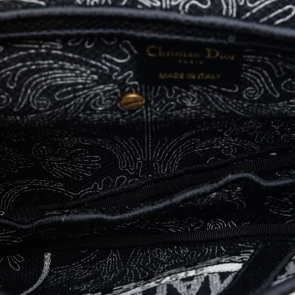 Second hand Dior Saddle Canvas No Strap Handbag Ornamental Cornely Black - Tabita Bags