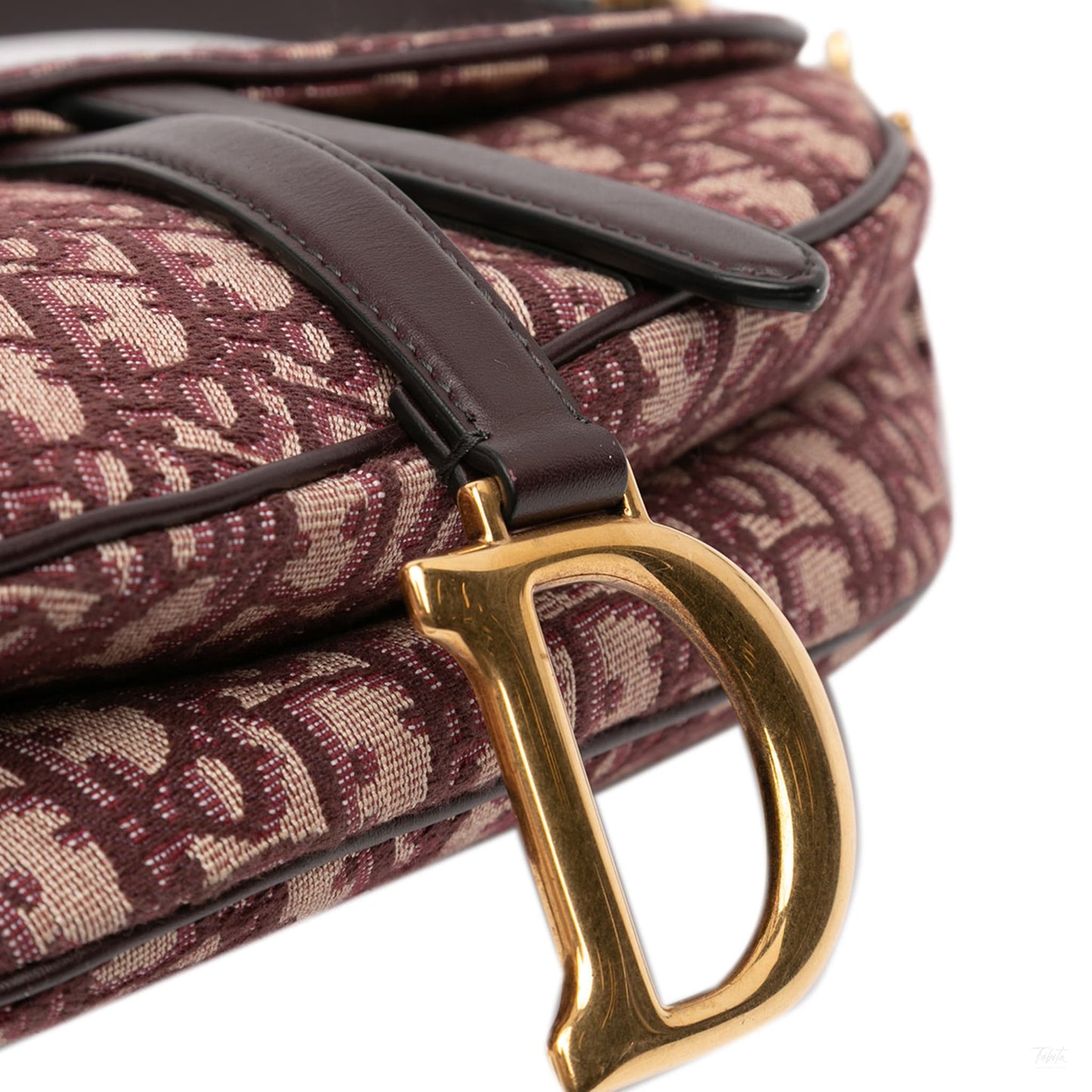 Second hand Dior Saddle Canvas No Strap Handbag Red - Tabita Bags