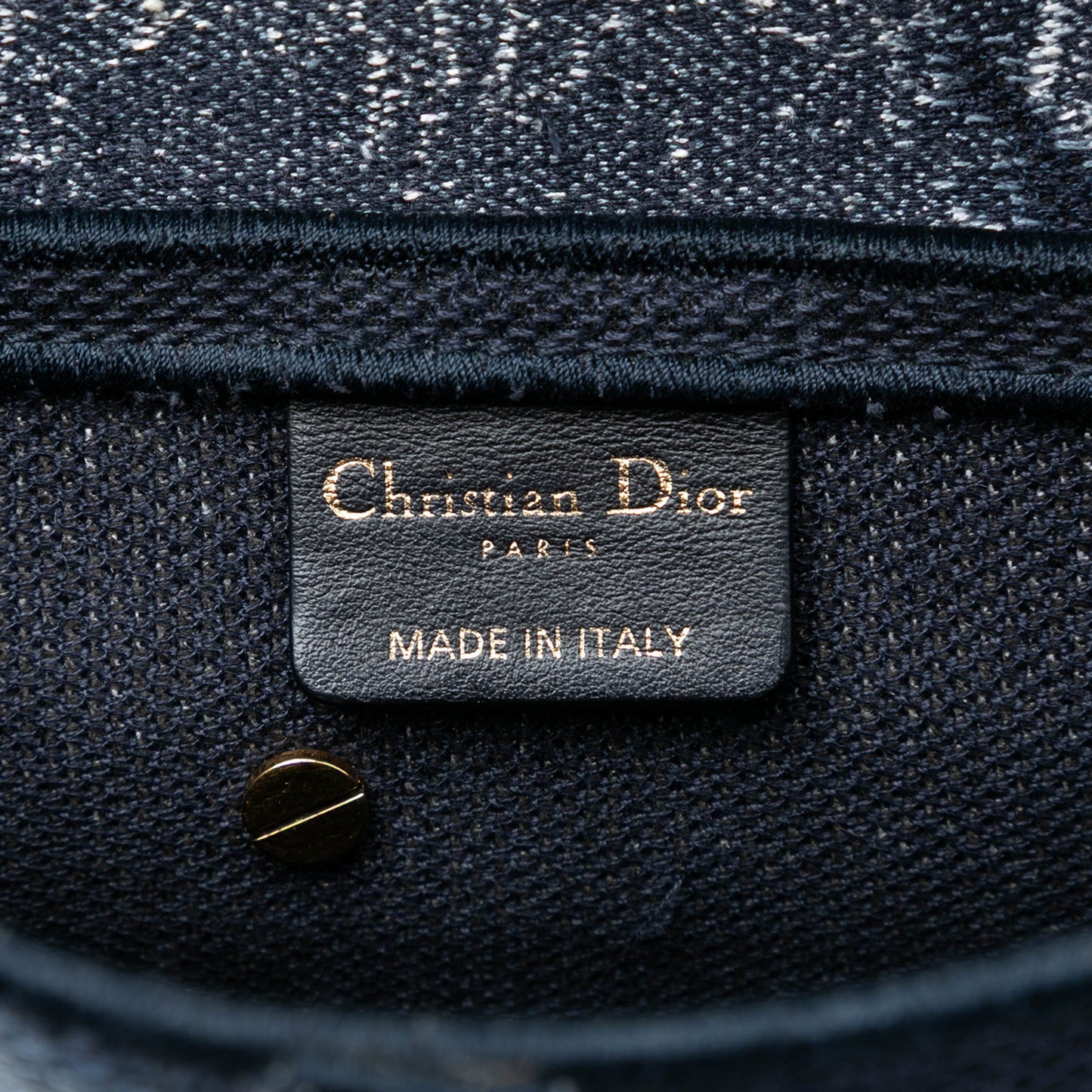 Second hand Dior Saddle Canvas No Strap Handbag Tie Dye Blue - Tabita Bags