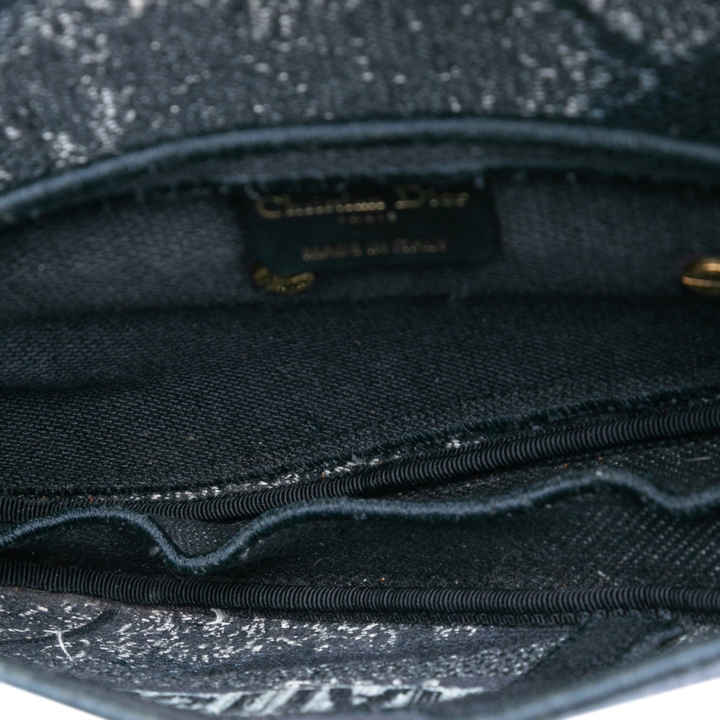 Second hand Dior Saddle Canvas No Strap Handbag Tie Dye Blue - Tabita Bags