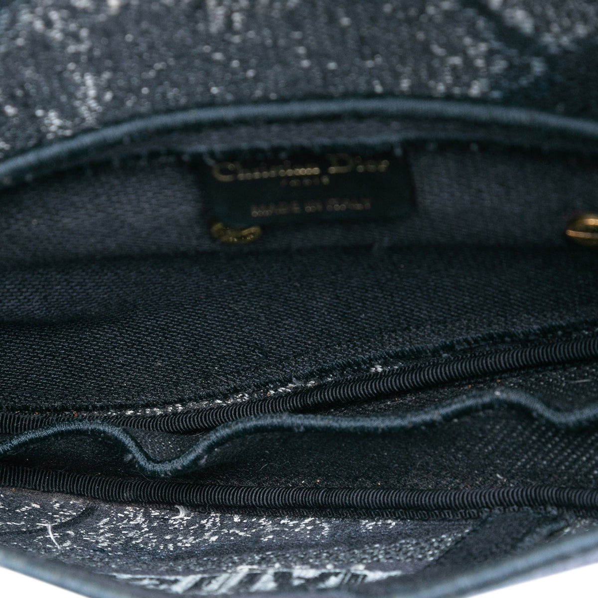 Second hand Dior Saddle Canvas No Strap Handbag Tie Dye Blue - Tabita Bags