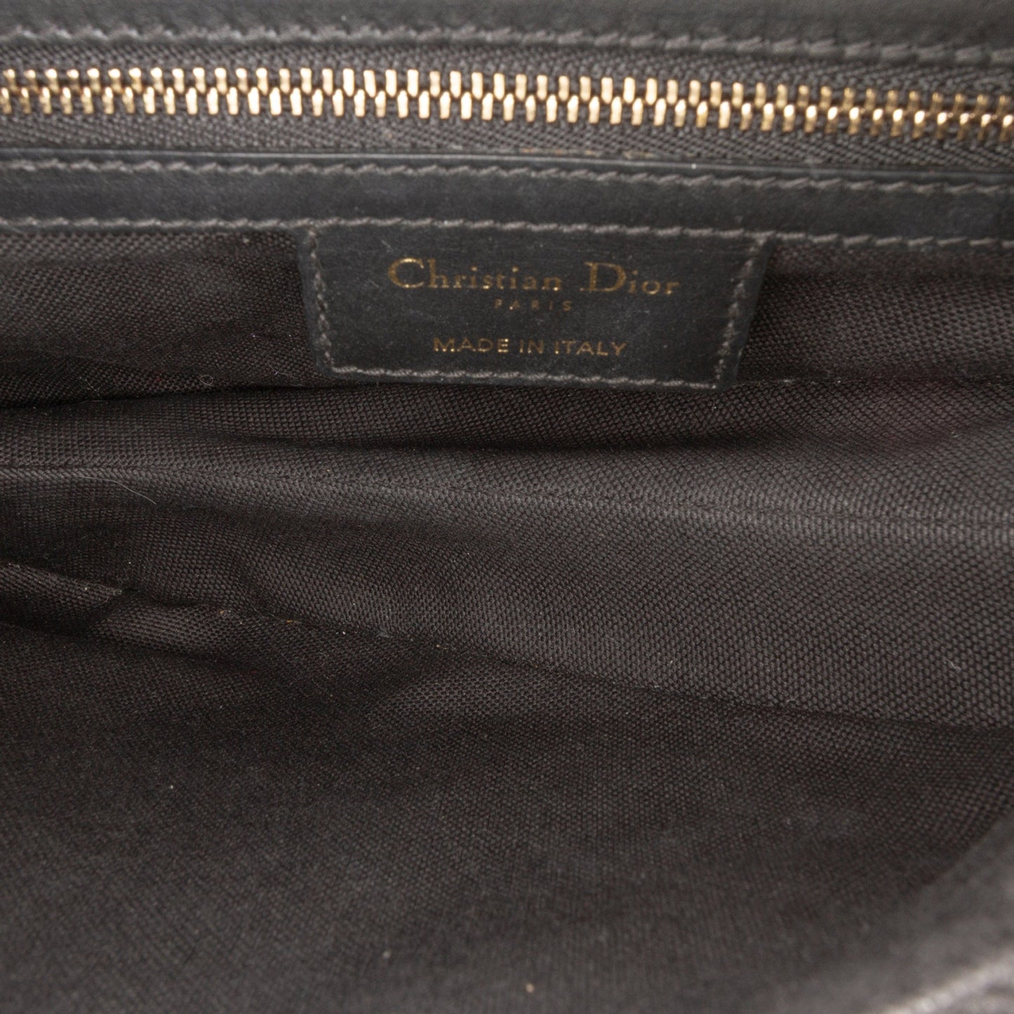 Second hand Dior Saddle Canvas Saddle Handbag No Strap Black - Tabita Bags