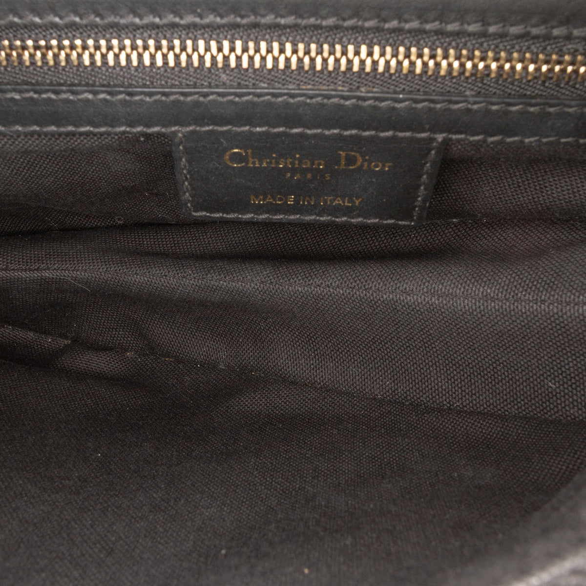 Second hand Dior Saddle Canvas Saddle Handbag No Strap Black - Tabita Bags