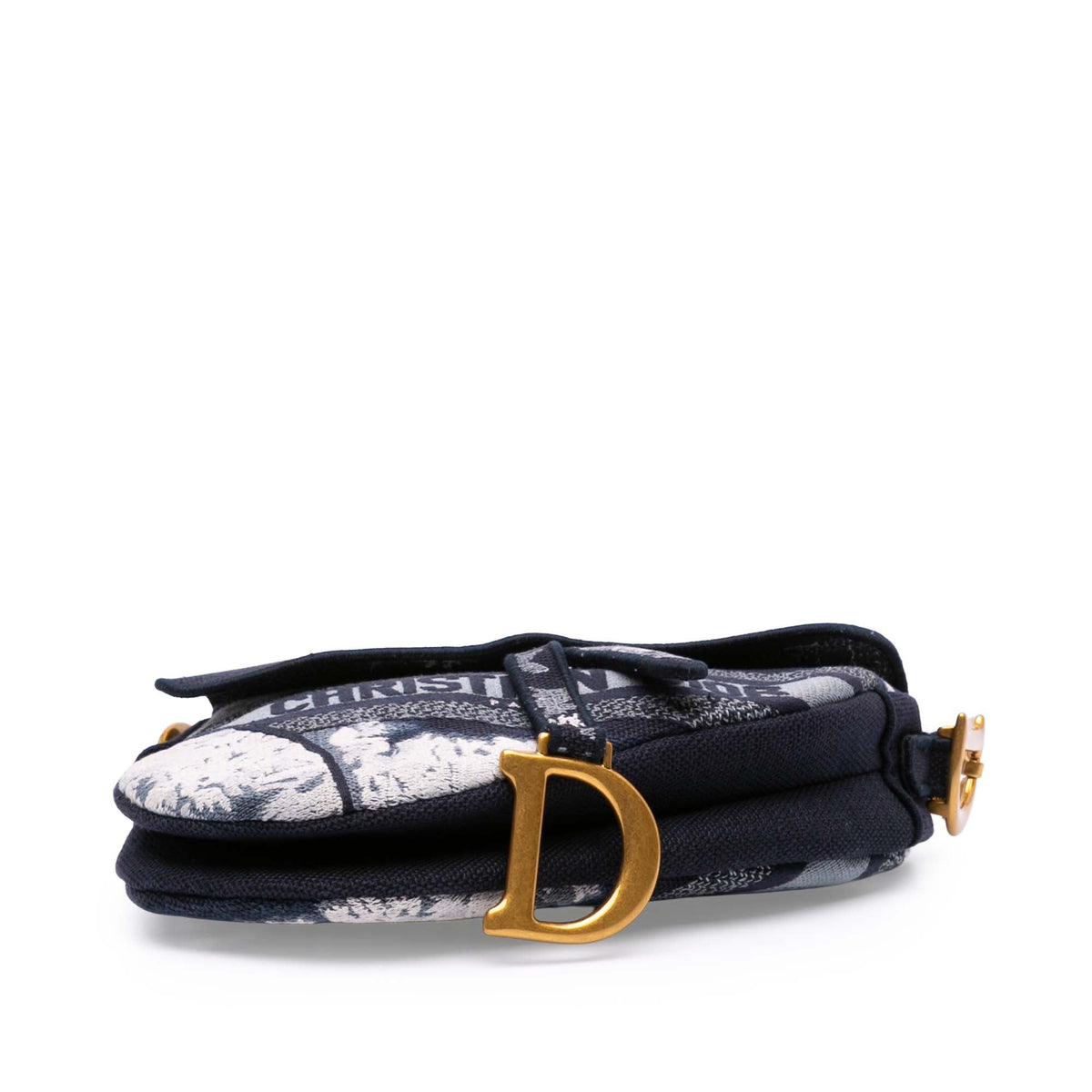 Second hand Dior Saddle Canvas Saddle Handbag No Strap Black - Tabita Bags