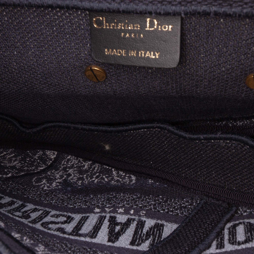 Second hand Dior Saddle Canvas Saddle Handbag No Strap Black - Tabita Bags