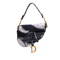 Second hand Dior Saddle Canvas Saddle Handbag No Strap Black - Tabita Bags