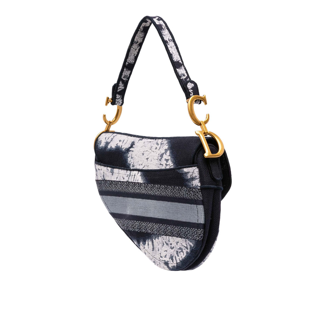 Second hand Dior Saddle Canvas Saddle Handbag No Strap Black - Tabita Bags