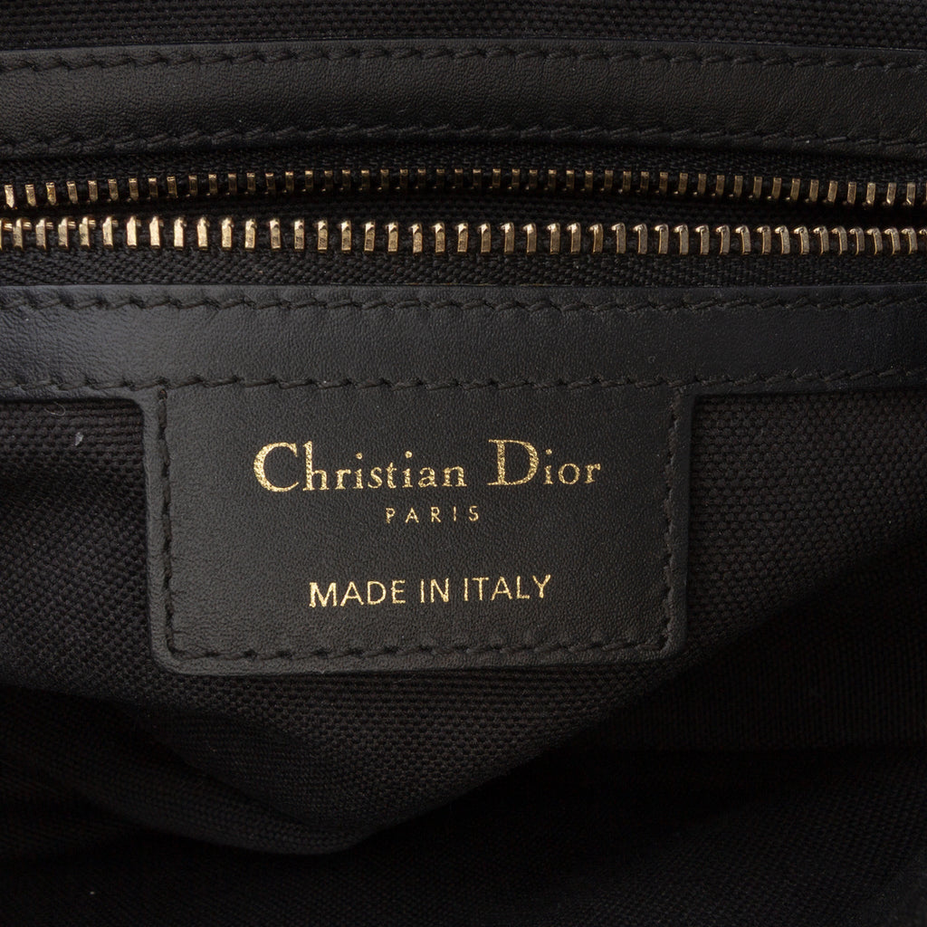 Second hand Dior Saddle Canvas Saddle Handbag No Strap Black - Tabita Bags