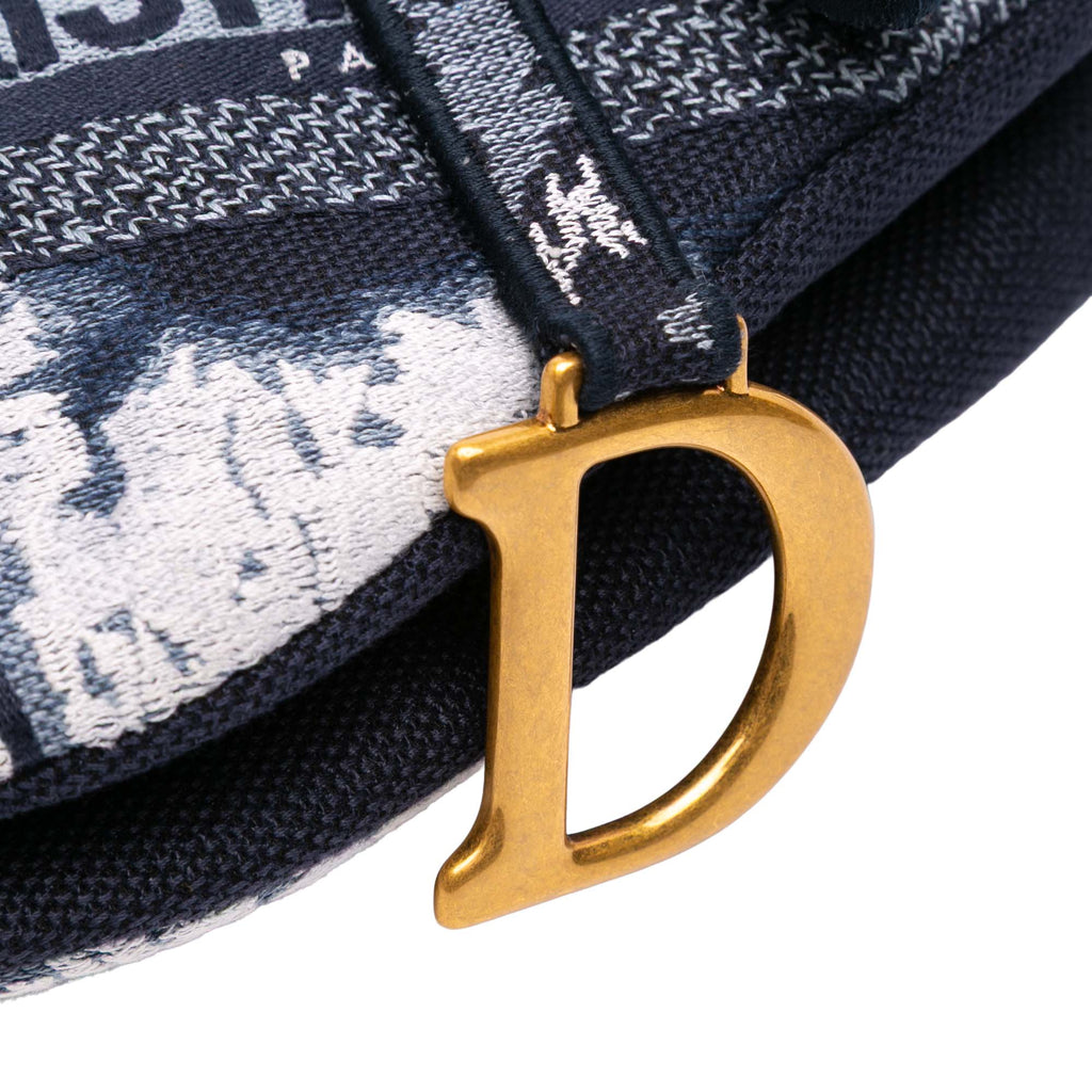Second hand Dior Saddle Canvas Saddle Handbag No Strap Black - Tabita Bags
