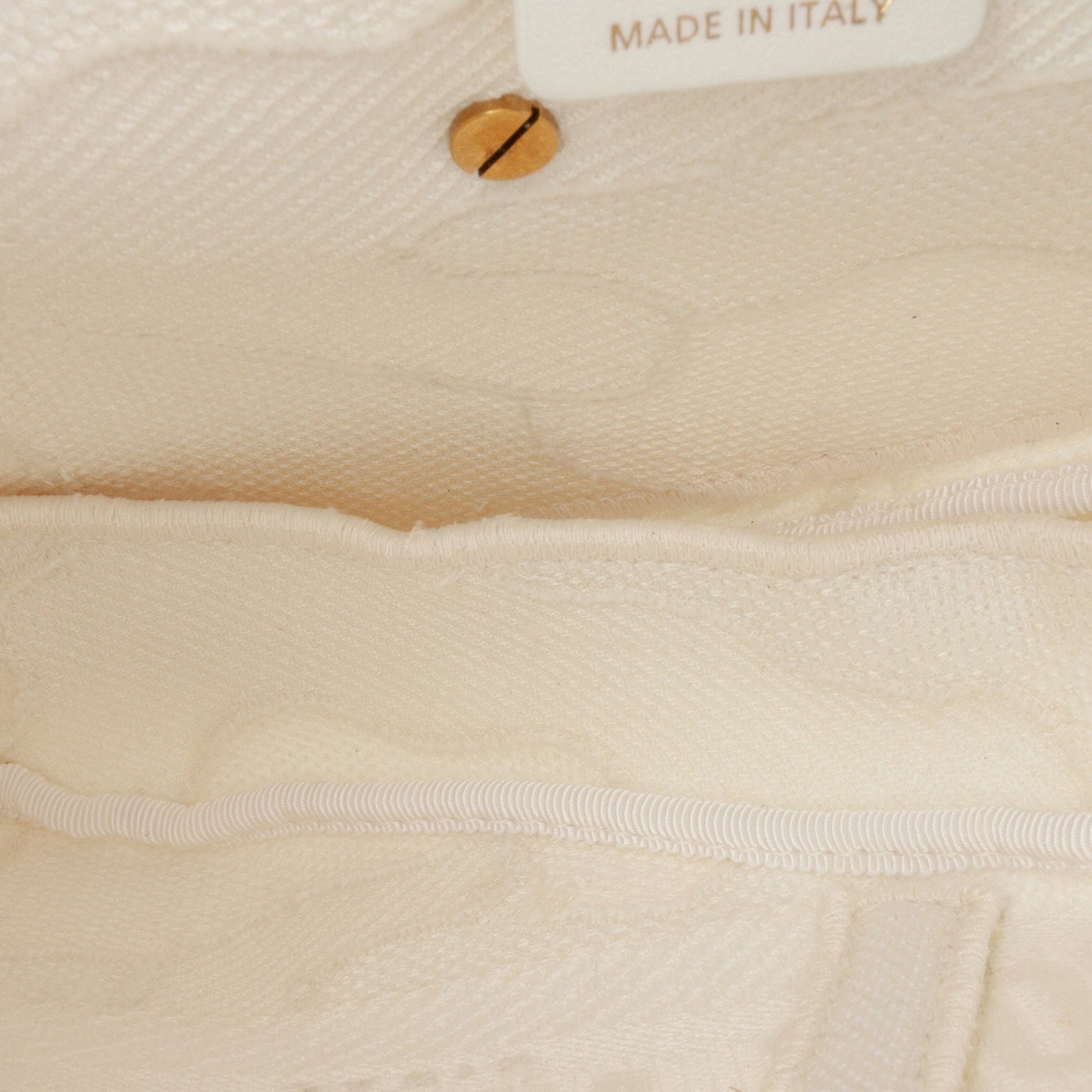 Second hand Dior Saddle Canvas Saddle Handbag No Strap White - Tabita Bags