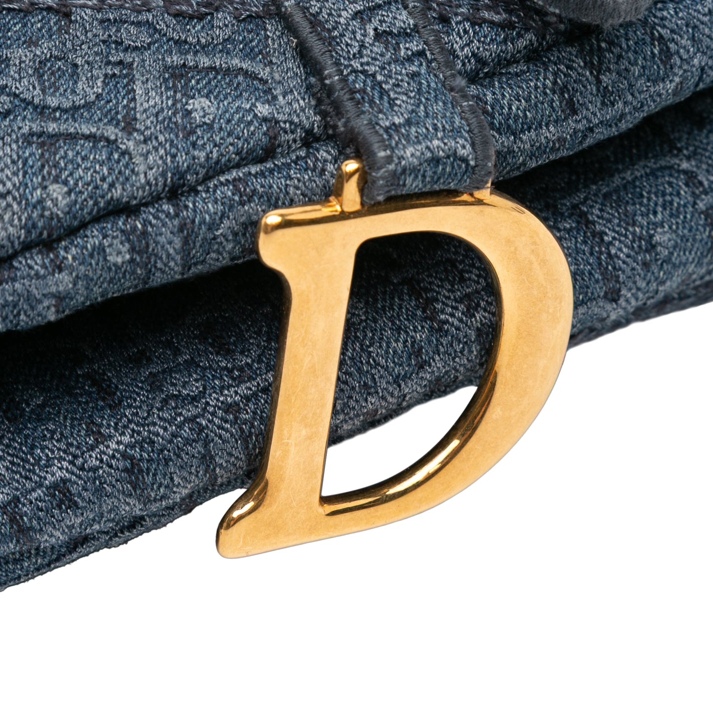 Second hand Dior Saddle Denim Shoulder Bag Blue - Tabita Bags