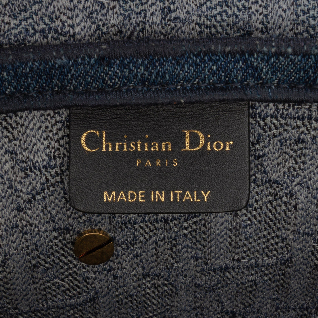 Second hand Dior Saddle Denim Shoulder Bag Blue - Tabita Bags