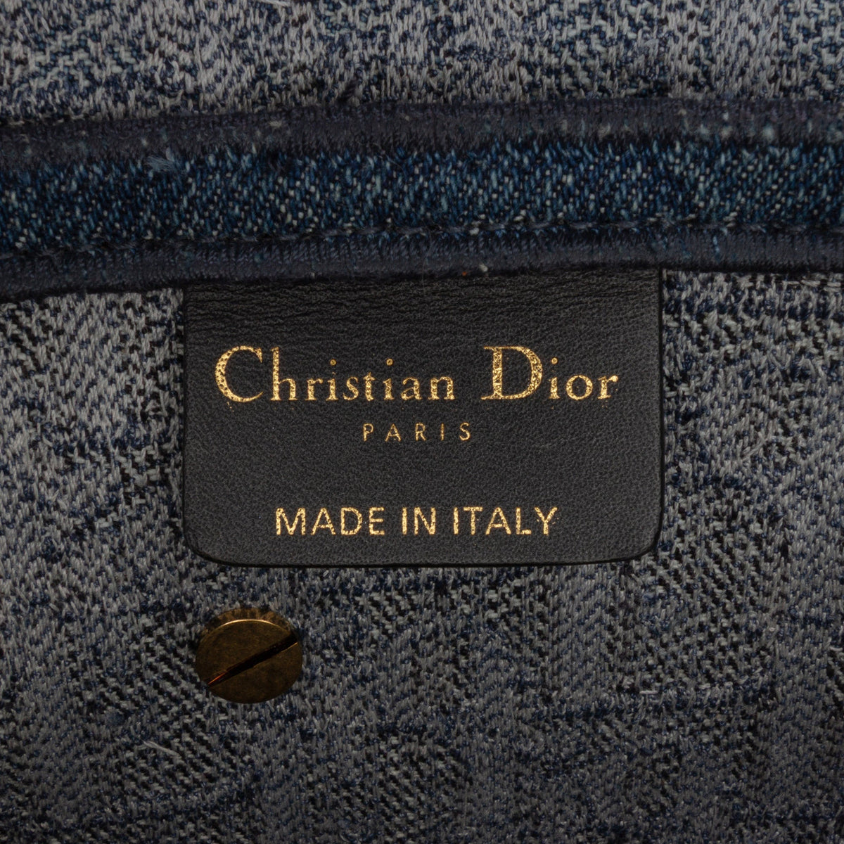 Second hand Dior Saddle Denim Shoulder Bag Blue - Tabita Bags