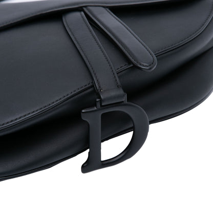 Second hand Dior Saddle Grained Calfskin Leather No Strap Handbag Black - Tabita Bags