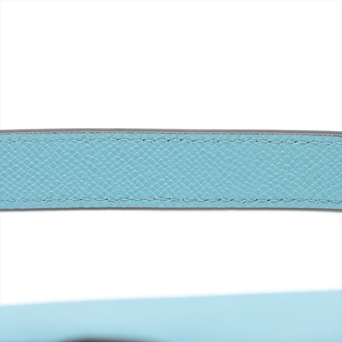 Second hand Dior Saddle Grained Calfskin Leather No Strap Handbag Blue - Tabita Bags