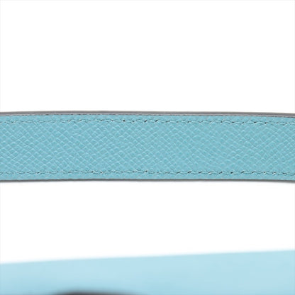 Second hand Dior Saddle Grained Calfskin Leather No Strap Handbag Blue - Tabita Bags