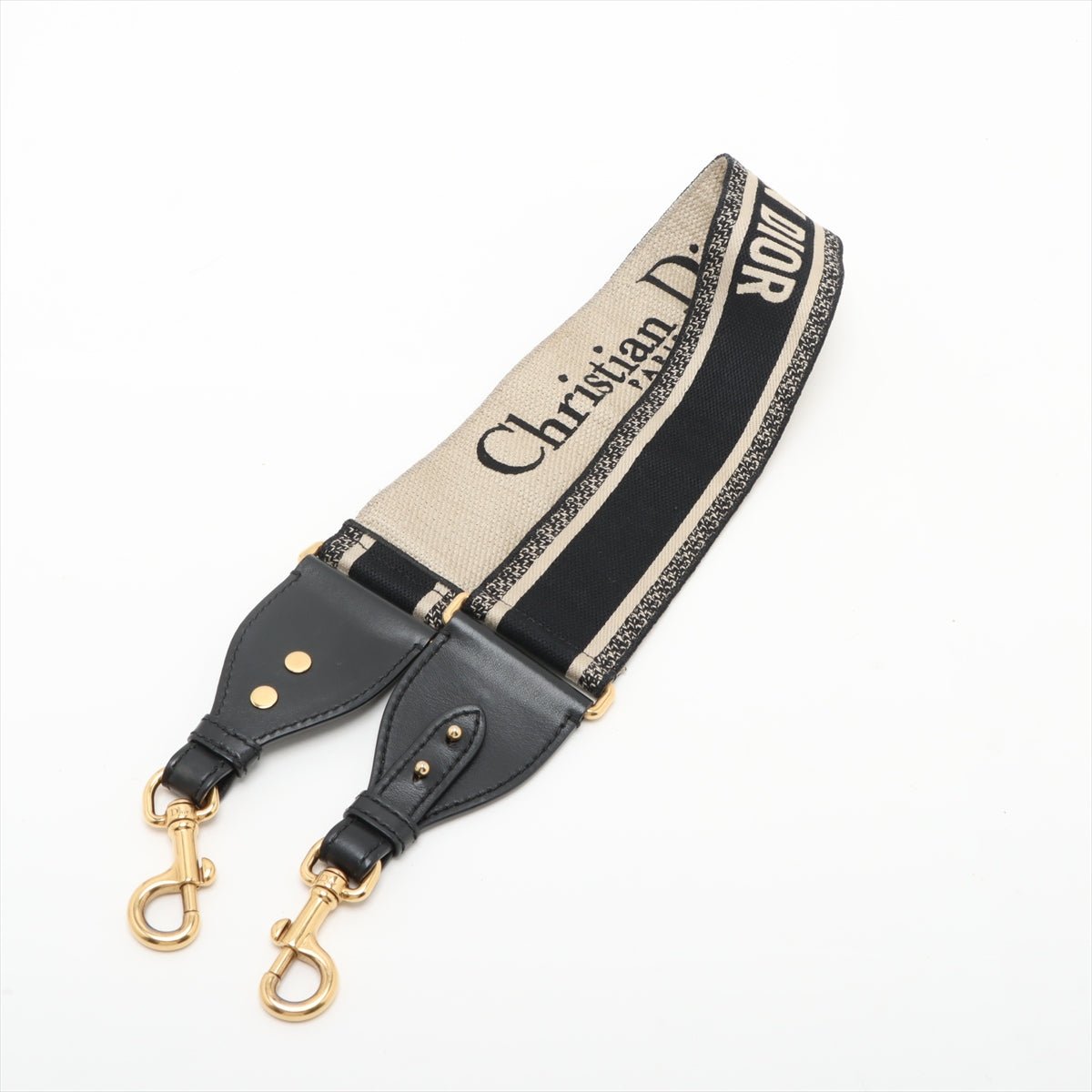 Second hand Dior Saddle Grained Calfskin Leather with Strap Handbag Black - Tabita Bags