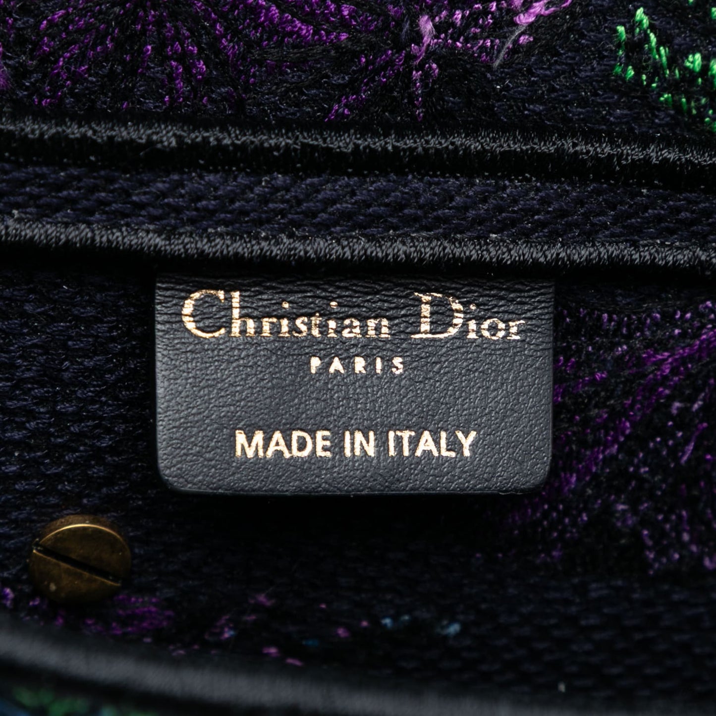 Second hand Dior Saddle Mini Canvas Embroidery Shoulder Bag Blue - Tabita Bags