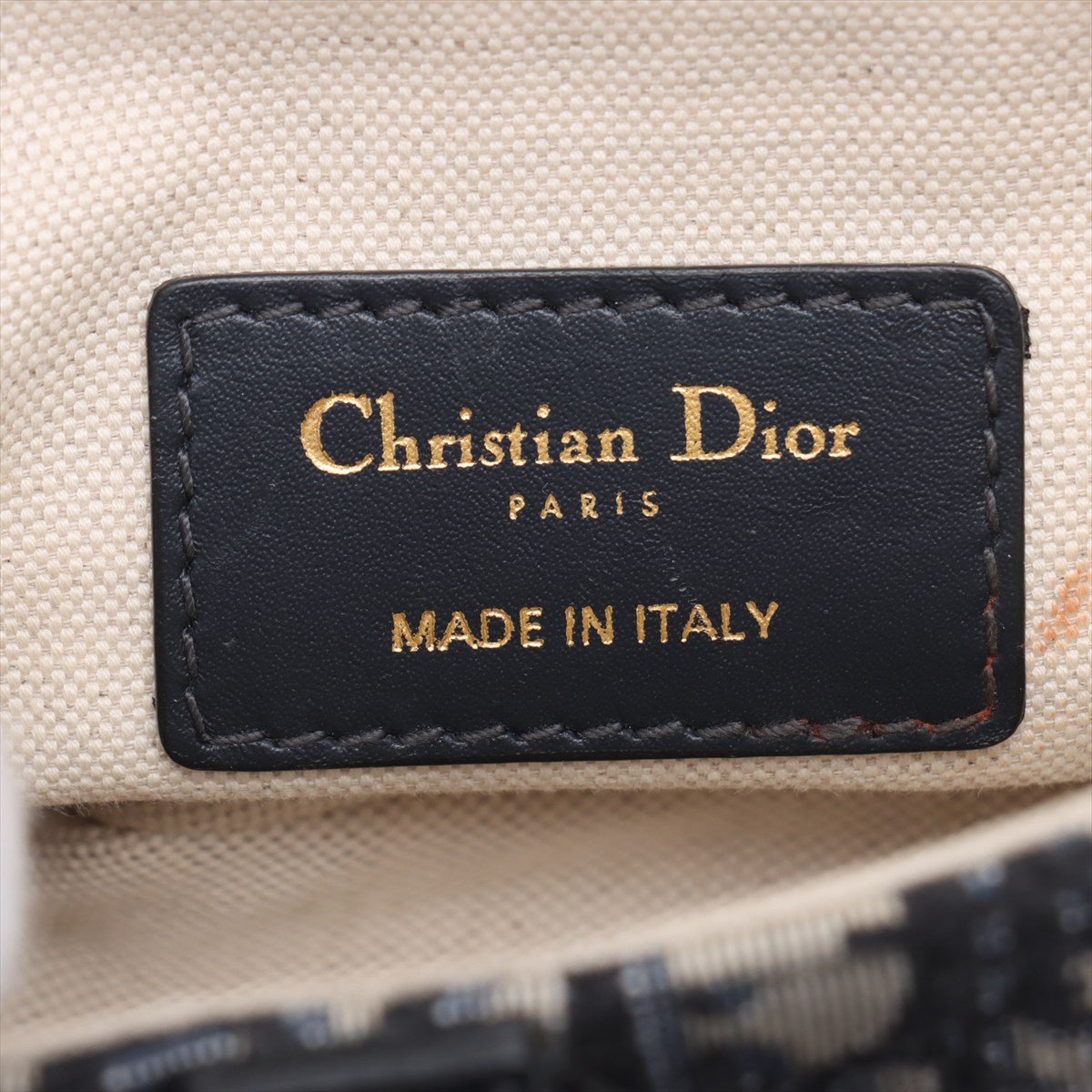 Second hand Dior Saddle Mini Canvas Embroidery Shoulder Bag Blue - Tabita Bags