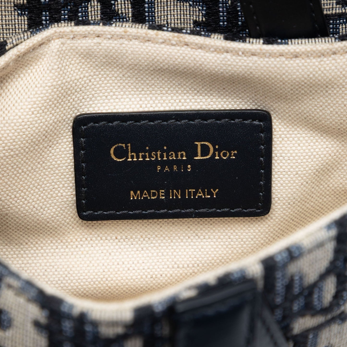 Second hand Dior Saddle Mini Canvas Embroidery Shoulder Bag Oblique Blue - Tabita Bags