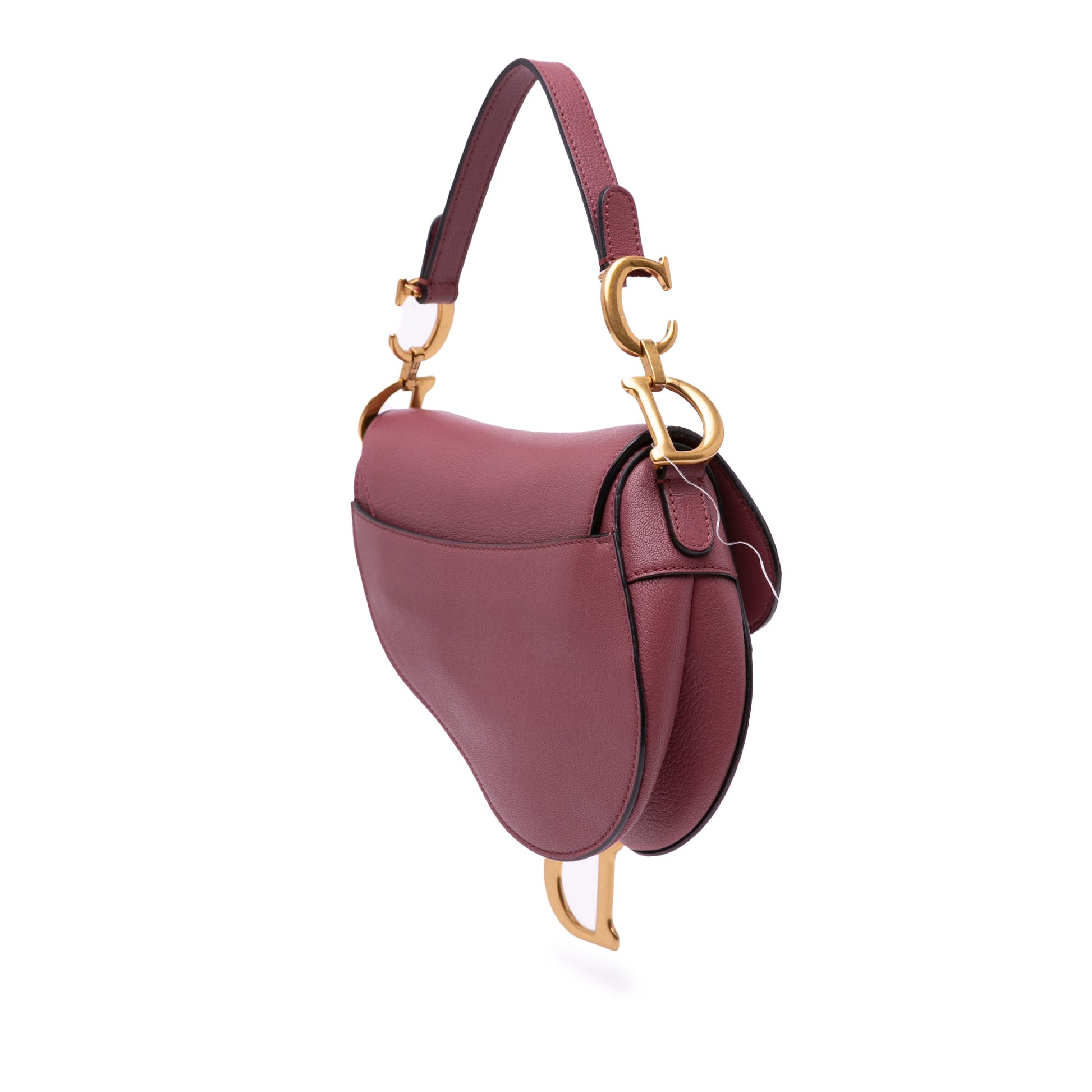 Second hand Dior Saddle Mini Ultrasmooth Calfskin Leather Handbag No Strap Pink - Tabita Bags