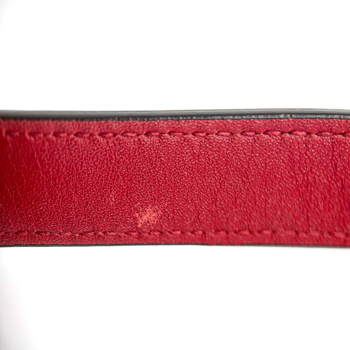 Second hand Dior Saddle Mini Ultrasmooth Calfskin Leather No Strap Handbag Cherry Red - Tabita Bags