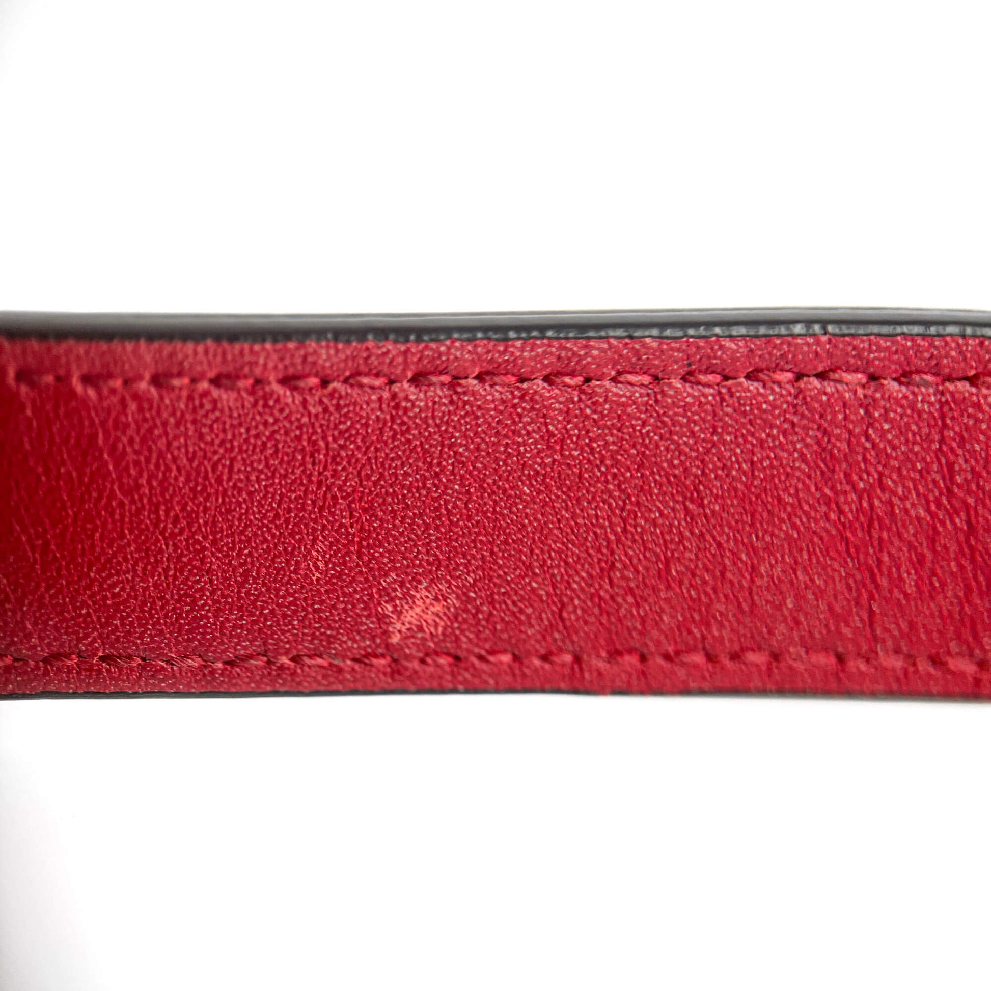 Second hand Dior Saddle Mini Ultrasmooth Calfskin Leather No Strap Handbag Cherry Red - Tabita Bags