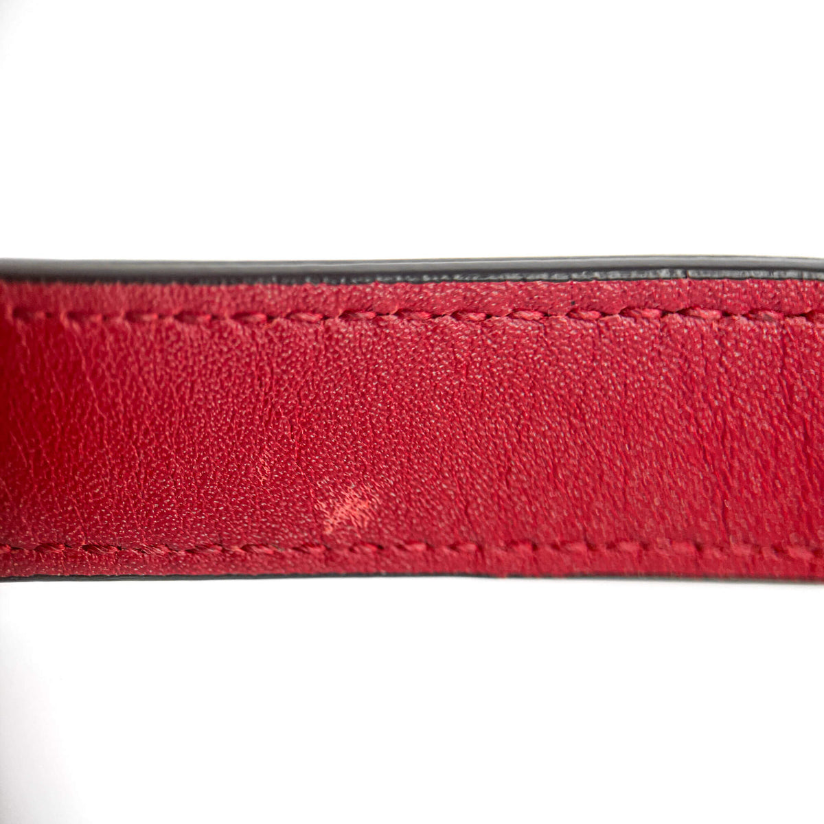 Second hand Dior Saddle Mini Ultrasmooth Calfskin Leather No Strap Handbag Cherry Red - Tabita Bags