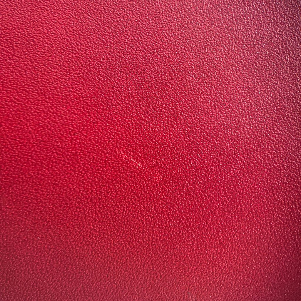 Second hand Dior Saddle Mini Ultrasmooth Calfskin Leather No Strap Handbag Cherry Red - Tabita Bags