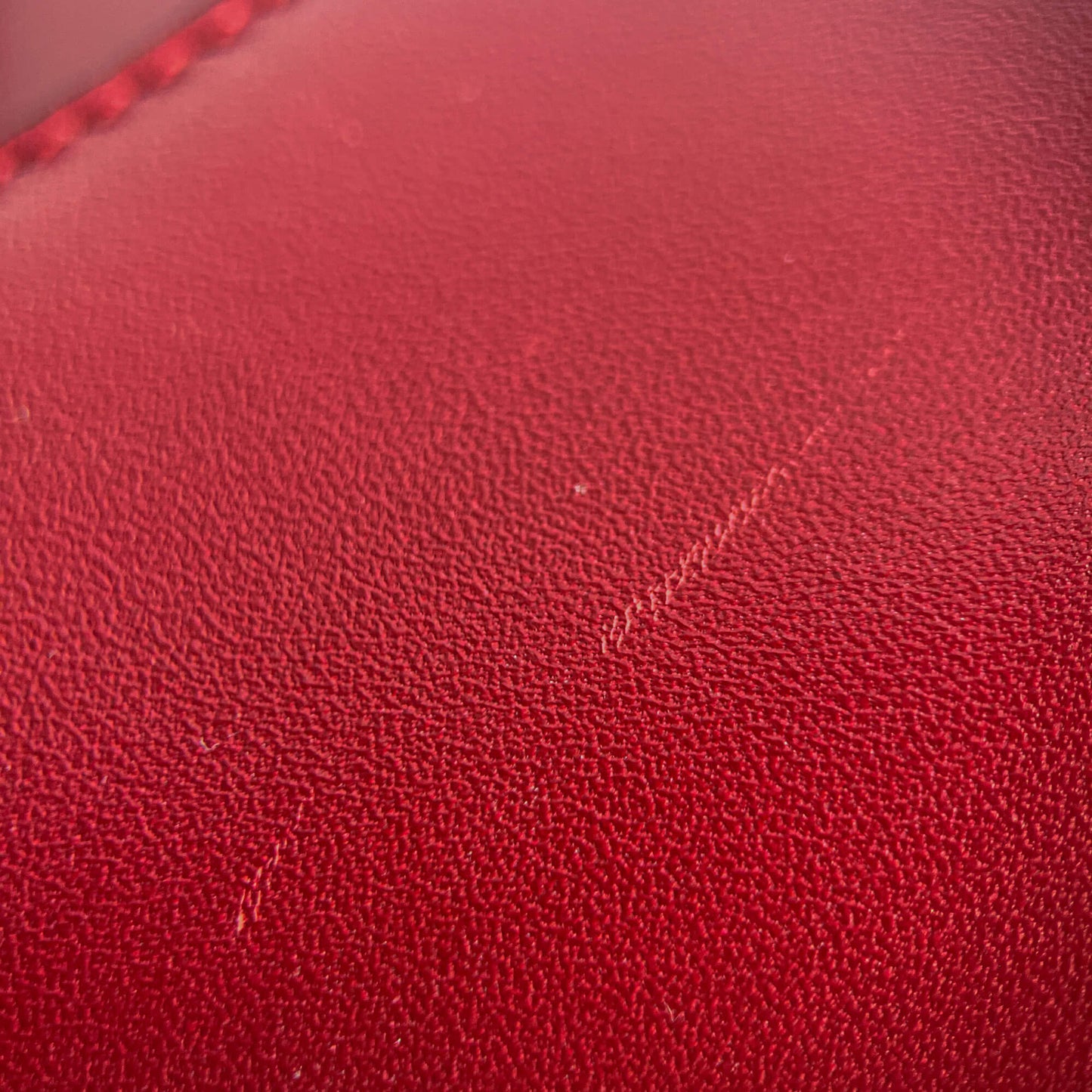 Second hand Dior Saddle Mini Ultrasmooth Calfskin Leather No Strap Handbag Cherry Red - Tabita Bags