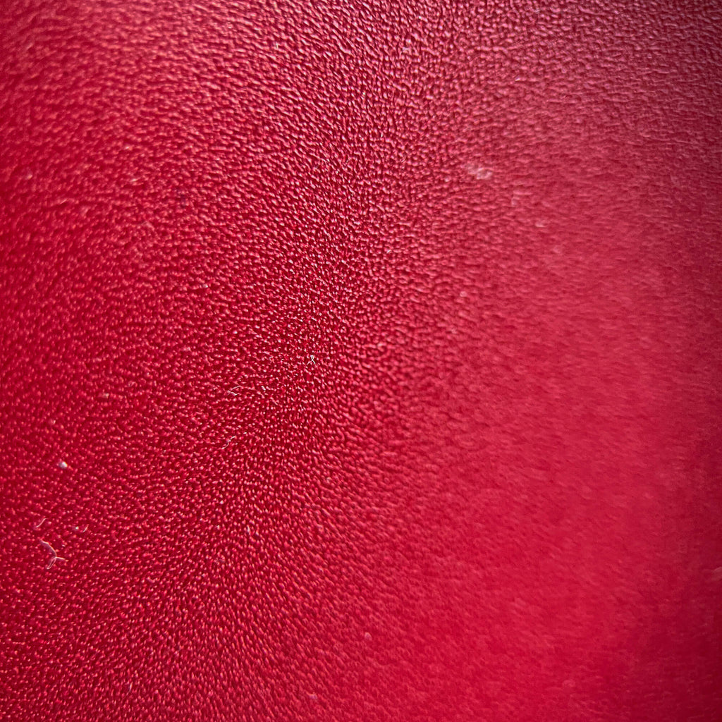 Second hand Dior Saddle Mini Ultrasmooth Calfskin Leather No Strap Handbag Cherry Red - Tabita Bags