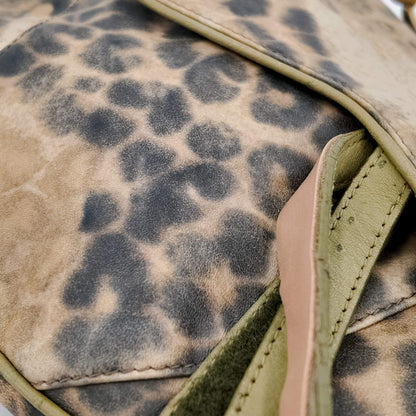 Second hand Dior Saddle Ostrich Leather Saddle Bag Animal print - Tabita Bags